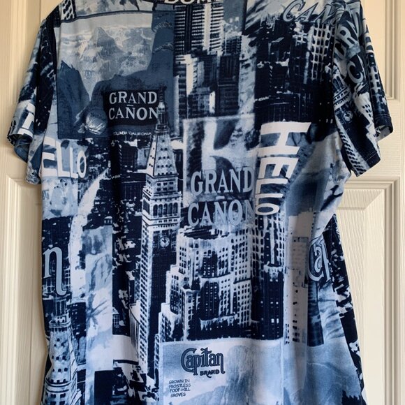 Blue Cityscape Top - Picture 3 of 3